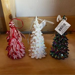 NWT! 3 Christmas Tree Ornaments